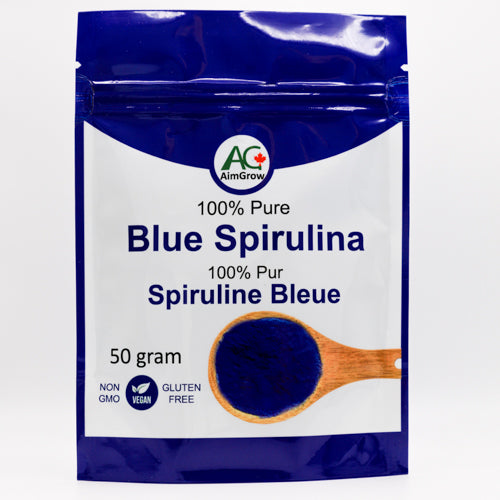 AimGrow 100% Pure Blue Spirulina - Phycocyanin (50gram)
